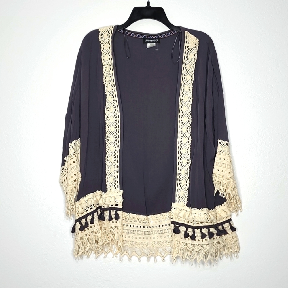 Boho rayon cardigan, cover duster embroidered🔥 5/$25 Bundle Sale 🔥